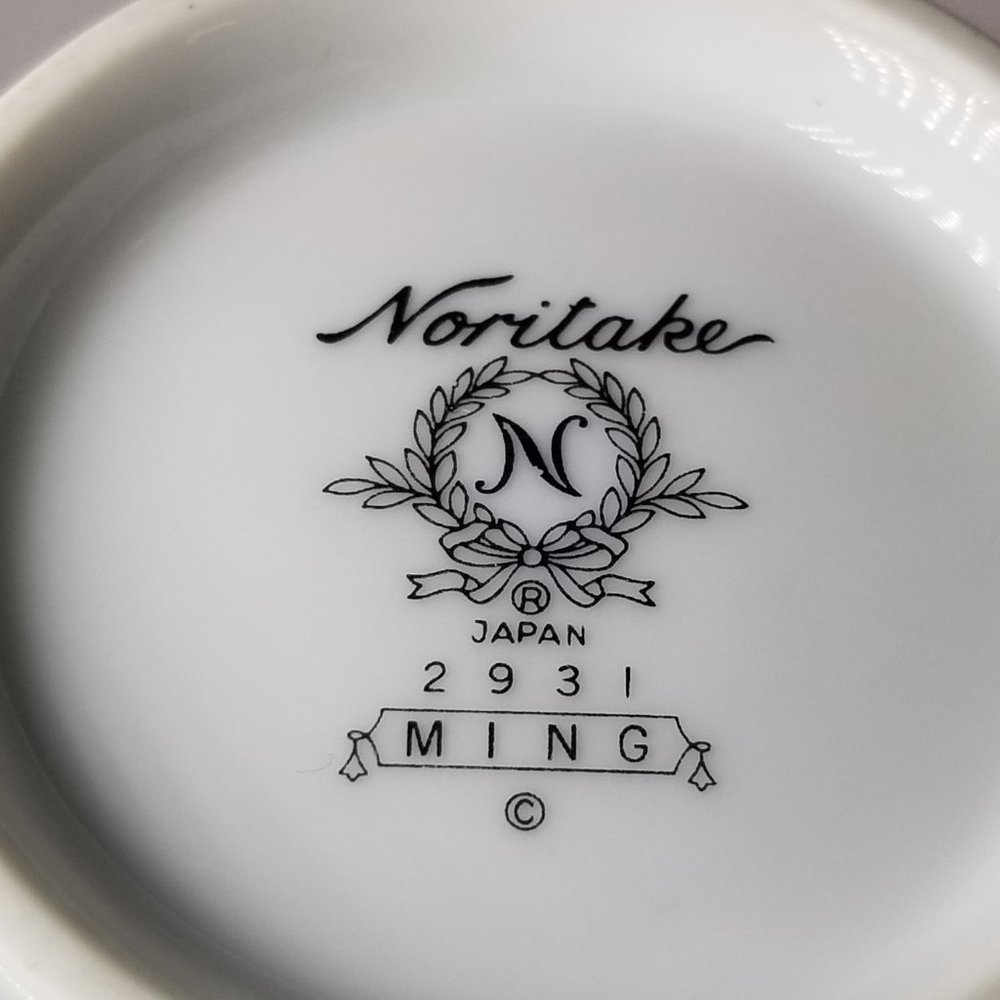Noritake Ming White Bone China PitFloral & Gold Trim Vintage Pattern Japan 2931 - Picture 5 of 6
